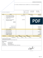 Bill of Supply for Water Leakage Treatment