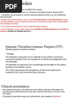 Platelet Disorders