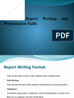 Format of A Report