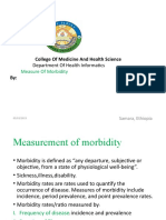 Aaa Measure of Morbidity Group One PPT (Repaired)