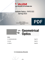 Chapter 5 - Geometrical Optics