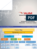 Lecture 01 - Introduction Rectilinear Kinematics - Continuous Motion