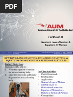 Lecture 08 - Newton's Laws of Motion Equations of Motion