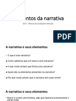 Elementos da narrativa: personagens, espaço, tempo e enredo