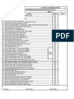 Boiler Hydro Test Field Side Check List