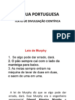 Lingua - Portuguesa - Texto de Divulgação Cientifica Aula 2