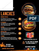 Cardápio para Hamburguerias e Lanchonetes Profissional Laranja Preto PDF