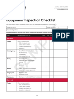 Fall Protection Equipment Inspection Checklist