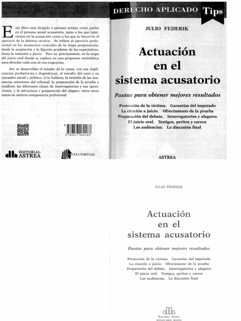Actuación en El Sistema Acusatorio | PDF