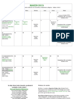 Calendar Marzo 2019 PDF