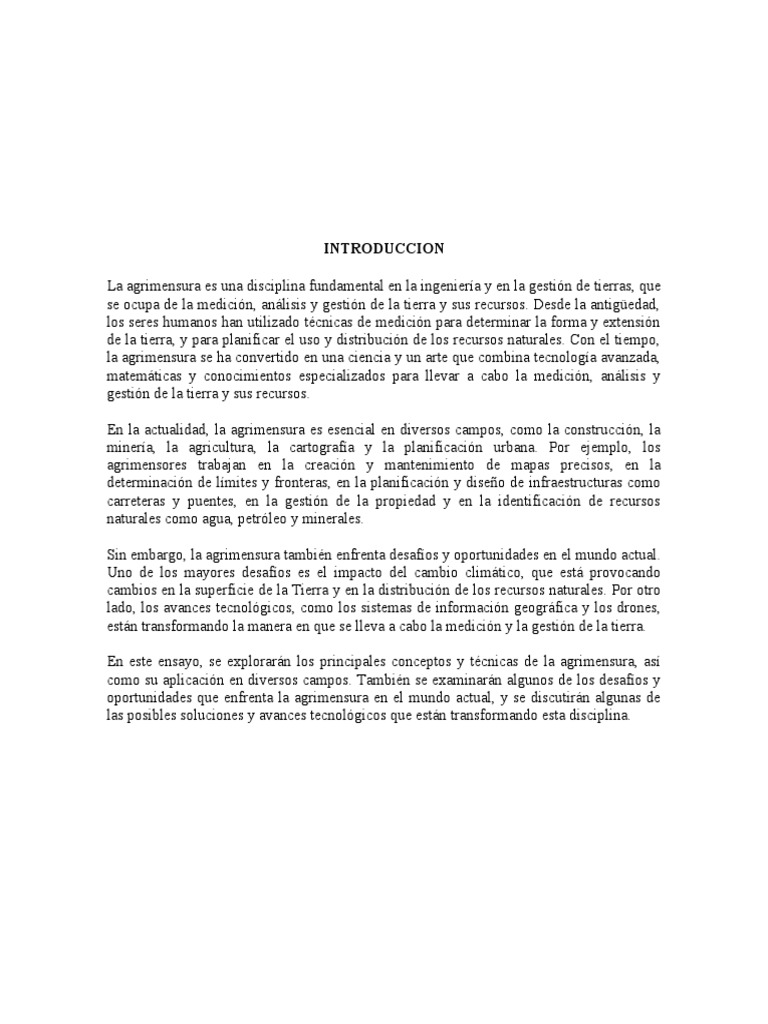 La agrimensura pdf