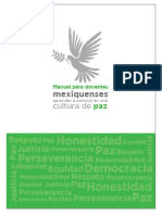 EDO MEX Manual Docentes Aprender A Convivr Cultura de Paz PDF