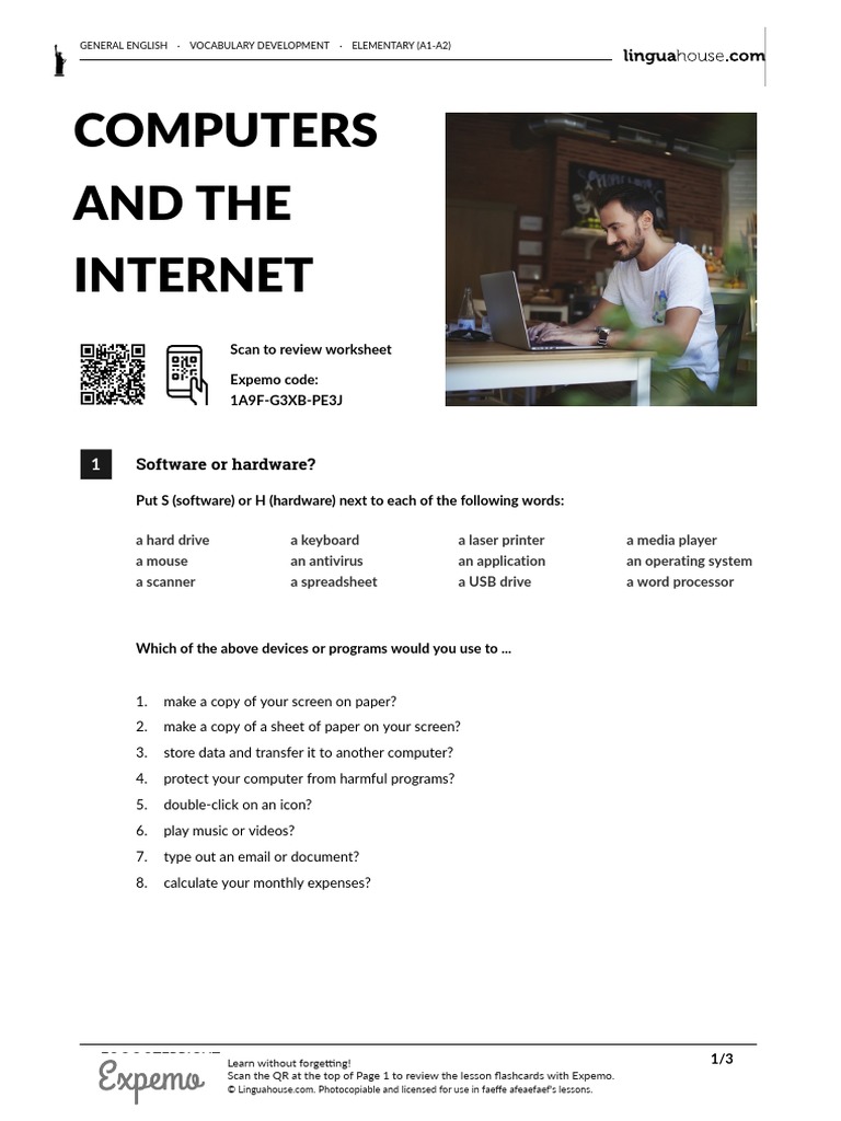 Computers and The Internet American English Teacher PDF | PDF