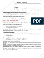 Définition Des Concepts PDF