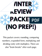 Winter Review Math PDF