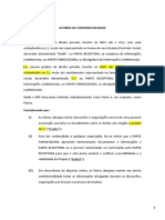 Acordo de confidencialidade para parceria em projeto