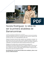 Entrevista A La Primera Alcaldesa de Barrancominas