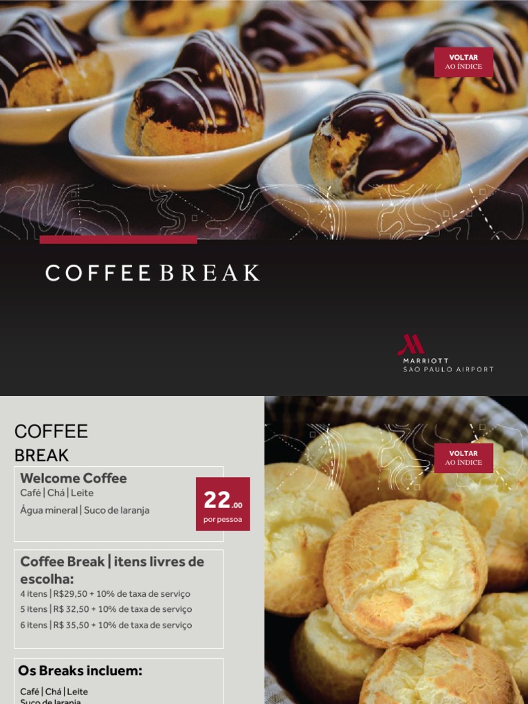 Coffee Break Simples - Marriott São Paulo Airport PDF | PDF
