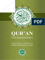 QUR'AN YOLEMEKEZEKA Yotanthauzidwa M'chichewa Ndi