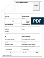 Formulario Datos Personales