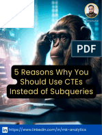 5 Reasons Why You Should Use CTEs Instead of Subqueries