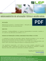 Medicamentos de Aplicação Tópica e Acção Local