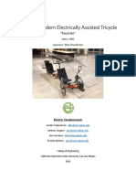 Tadpole Tandem Electrically Assisted Tricycle PDF