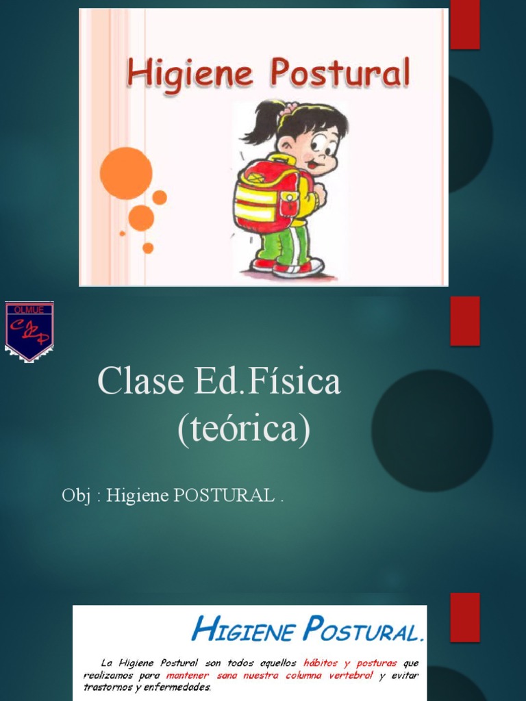 Higiene Postural en Ed. Física | PDF | Relaciones personales, crianza y ...