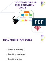 Topic 3 - Teaching Strategies in Physical Education