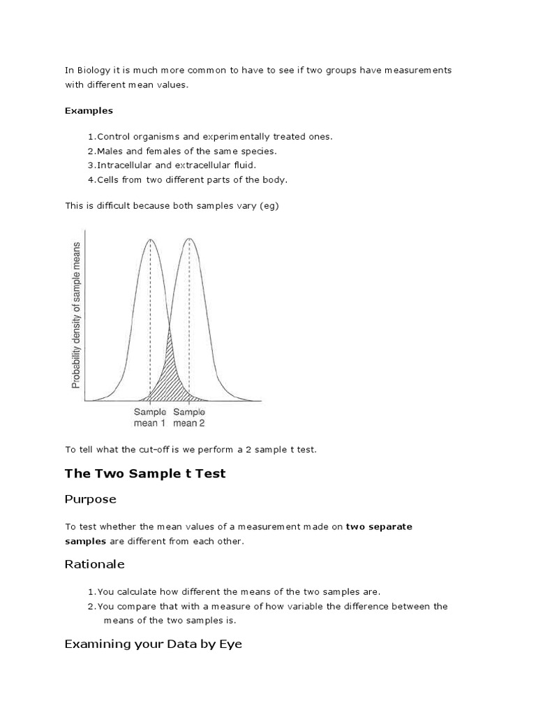 Testing For Differences Between Two Groups PDF