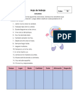 Hoja Trabajo de Adverbios PDF