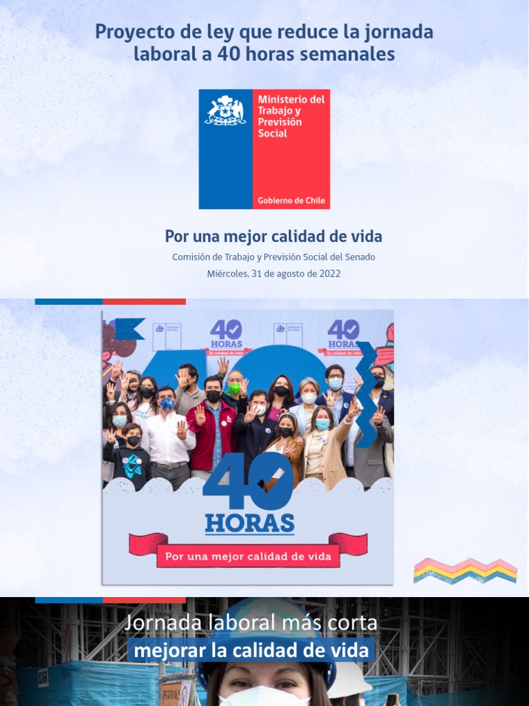 Proyecto de Ley: Jornada Laboral 40 Horas | PDF | Tiempo de trabajo | Chile