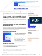 Como Instalar o Microsoft SQL Server 2014 Express No Windows Server 2012 - Bóson Treinamentos em Tecnologia PDF