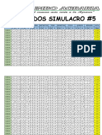 Resultados Simulacro #5 - Sede SJM PDF