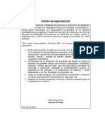 Ejemplos de Politicas de PESV PDF