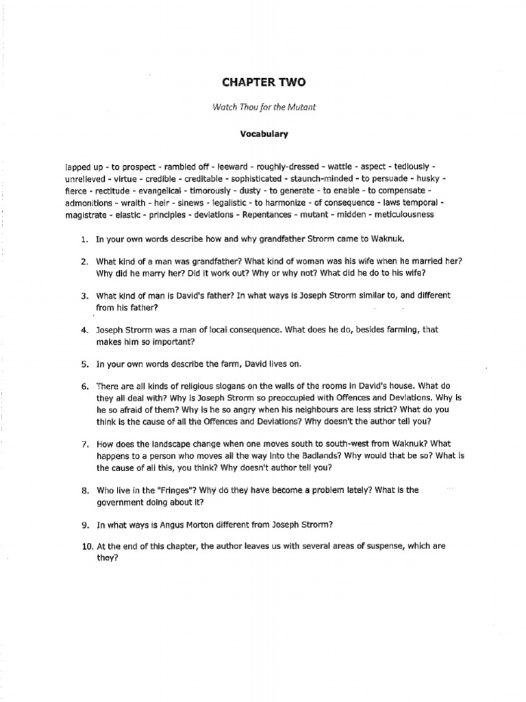 CHAPTER 2 Q's | PDF