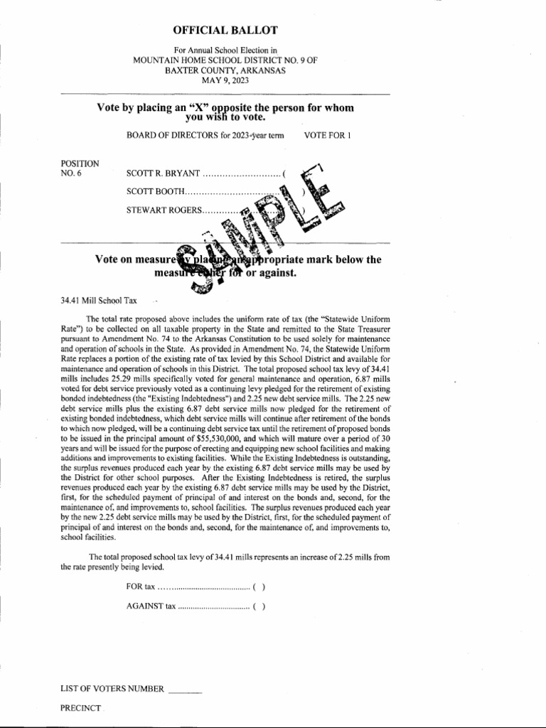 Marion County Ballot PDF