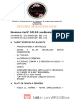 Proforma Recepciones Kayal (Para Promociones) - 1 PDF