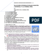 Relaciones internacionales tras la II Guerra Mundial