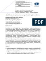 Taller Integrador 3° Año Historia Sobral PDF
