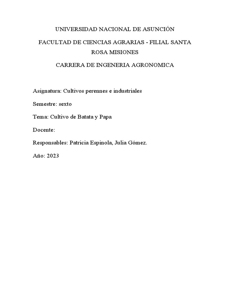 Batata y papa pdf