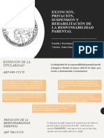 Extinción Privación Suspensión y Rehabilitación de Resp. Parental 1