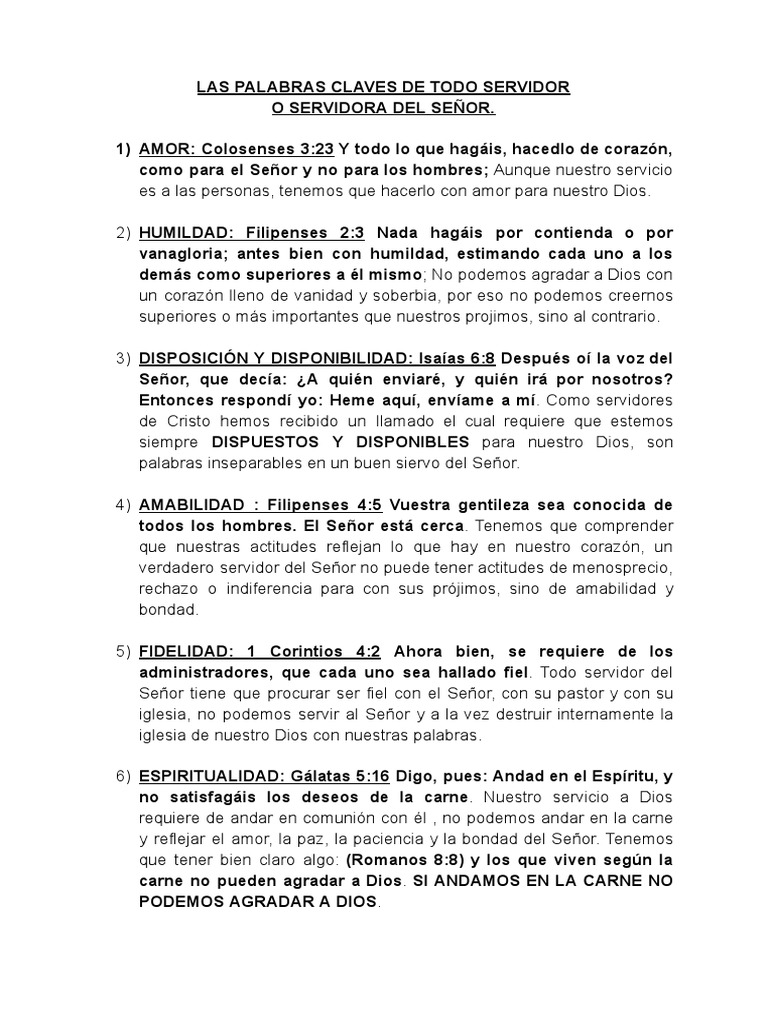 Las cualidades esenciales de un verdadero siervo de Dios | PDF