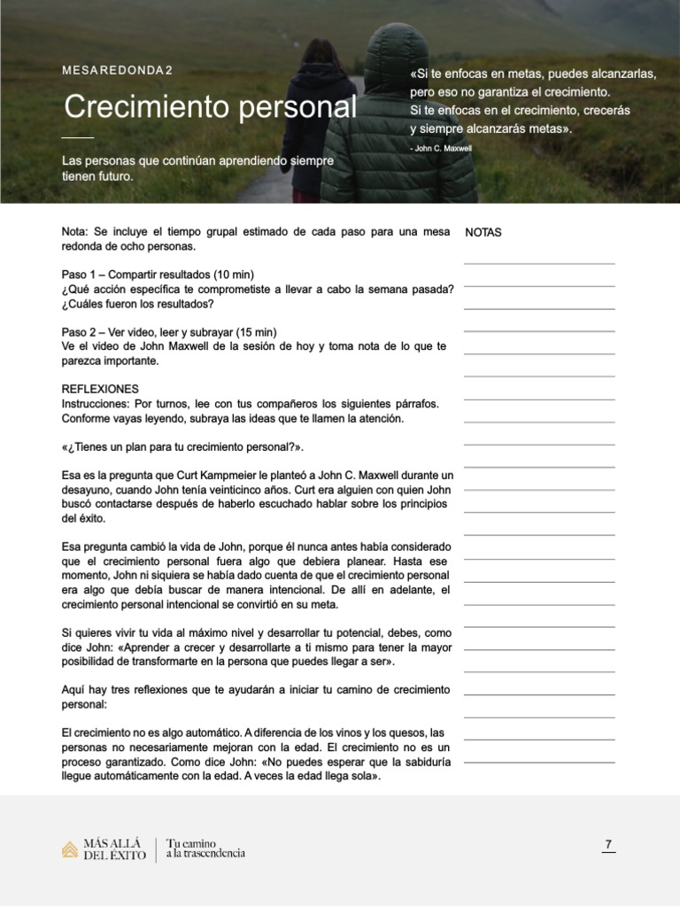 Crecimiento Personal Pdf _ Desarrollo personal: Qué es, cómo lograrlo ...