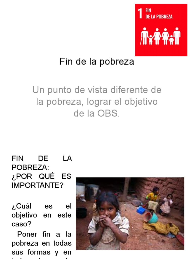 Fin de la pobreza: Importancia y causas | PDF