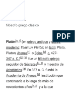 Platón - Wikipedia, La Enciclopedia Libre PDF
