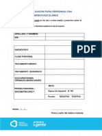 Planilla para Evaluar Condicion de Salud Enfermedad Cardiovascular PDF