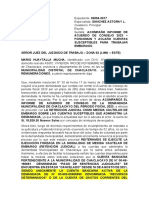 Escrito - Aclaro Cuentas para Retención Judicial y Otros - Exp - 03894-2017 - Huaytalla PDF