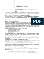 Règlement Tombola Des Jeudis PDF