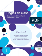 Reglas de clase Pensamiento Cunista